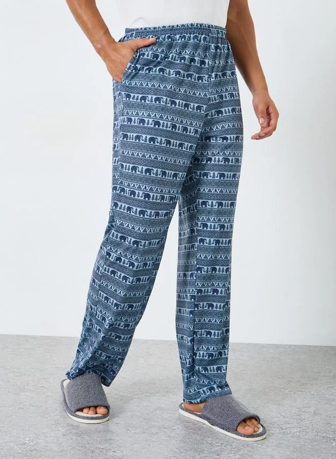 Styli Men Relaxed Fit All Over Print Pyjama